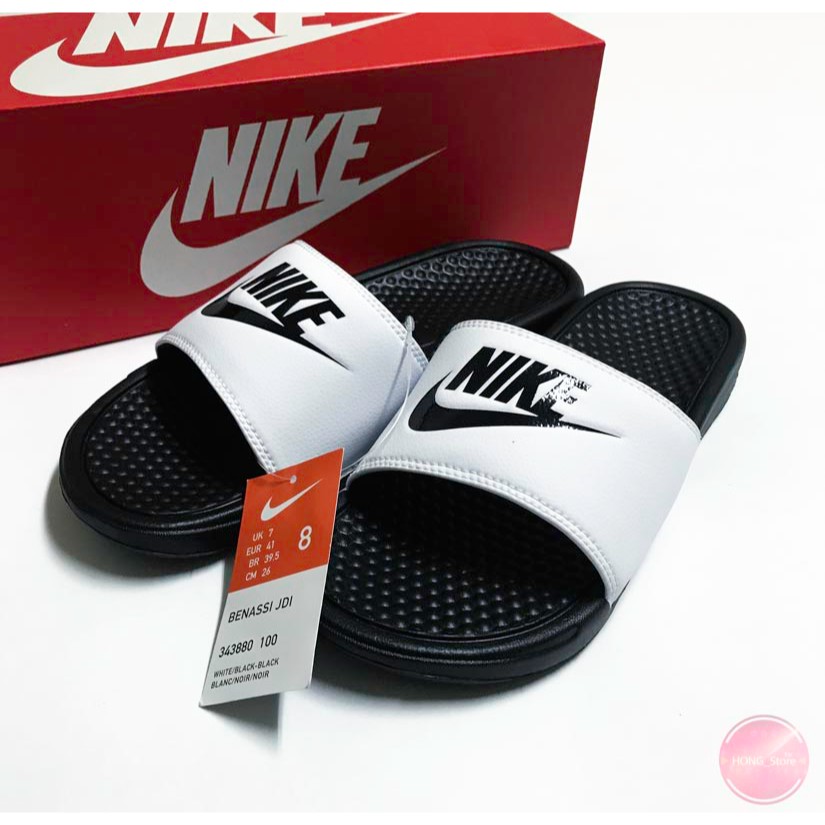 【 Hong__Store 】Nike Benassi JDI 拖鞋 黑白 熊貓 / 343880-100