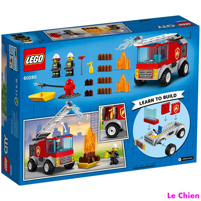 Le Chien-LEGO樂高城市系列60280云梯消防車男孩汽車益智拼搭積木玩具禮物