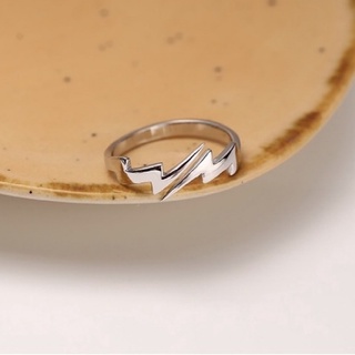 Anniversary飾品 ✨台灣現貨✨ 925銀戒指 雙閃電戒指 個性風格戒指