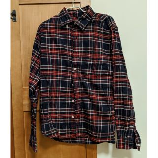 Uniqlo法蘭絨襯衫 紅色深藍格紋M