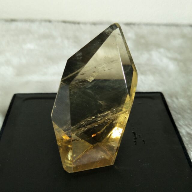 天然黃水晶~非加熱黃水晶~巴西頂級黃水晶晶柱