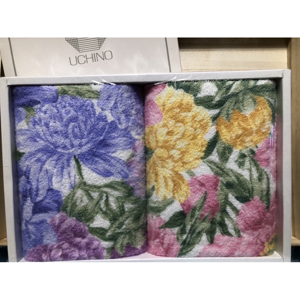日本帶回UCHINO毛巾 百年工藝 日本第一頂級款毛巾 花開富貴毛巾禮盒 蓬鬆厚實柔軟觸感