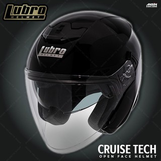 [安信騎士] LUBRO CRUISE TECH 素色 質感黑 半罩 3/4罩帽 內墨鏡 安全帽
