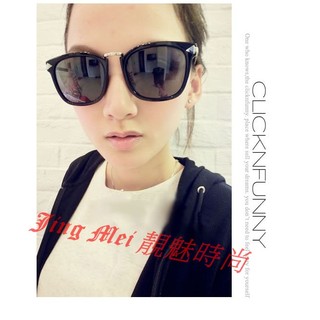 ★Jing Mei 靚魅時尚★[GL-5938]文藝男女款 潮流大框金屬眼鏡 復古 非主流 太陽 附贈眼鏡袋