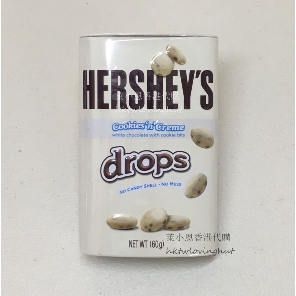現貨 賀喜 好時 hershey's 巧克力 cookies'n'creme 白巧克力脆片 drops