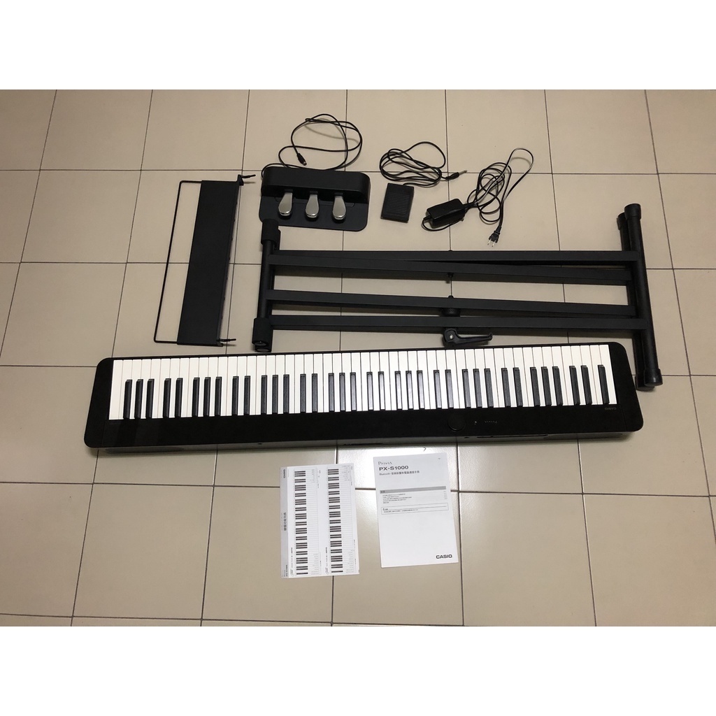 二手 卡西歐 CASIO PX-S1000 PXS1000 88鍵 電鋼琴 數位鋼琴 贈琴袋+琴架+單踏板 限面交唷