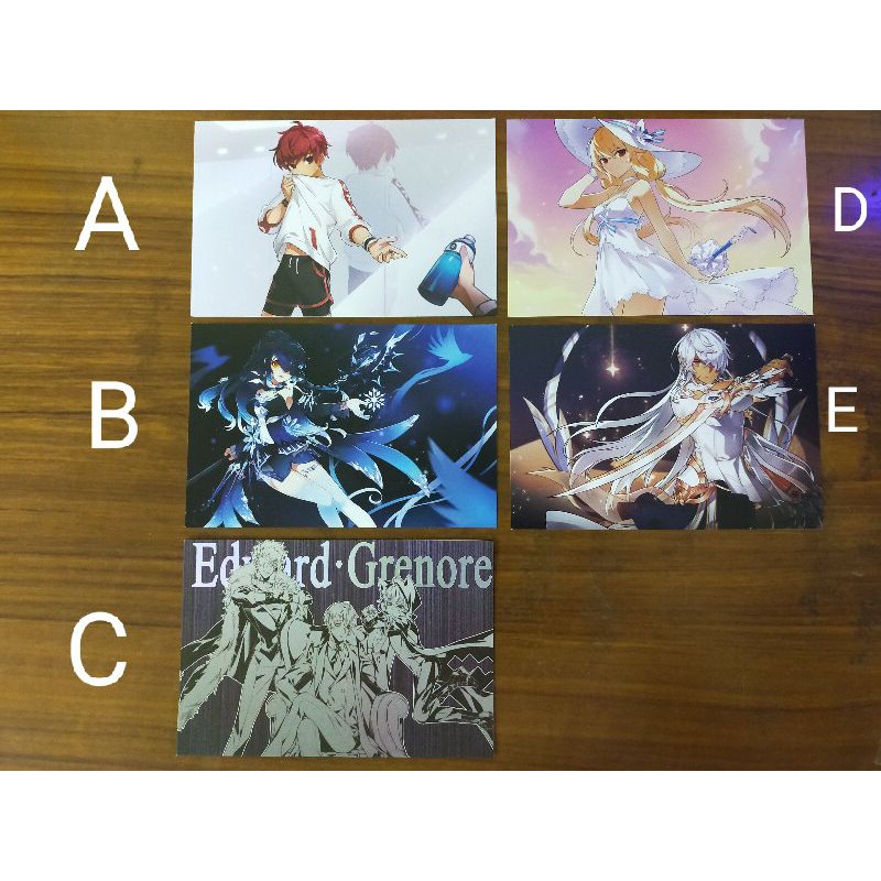 艾爾之光 elsword 明信片 卡片 收藏卡 露希爾雷文 亞殷 add 艾索德 澄 艾拉 愛姐 蕾娜 菈比伊芙愛莎羅潔