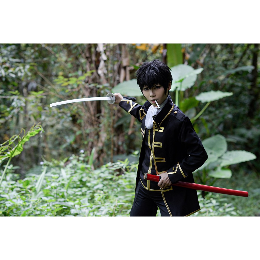 現貨 土方十四郎冲田總悟制服 外套 馬甲含假髮 真選組隊隊服cosplay服裝 銀魂 蝦皮購物