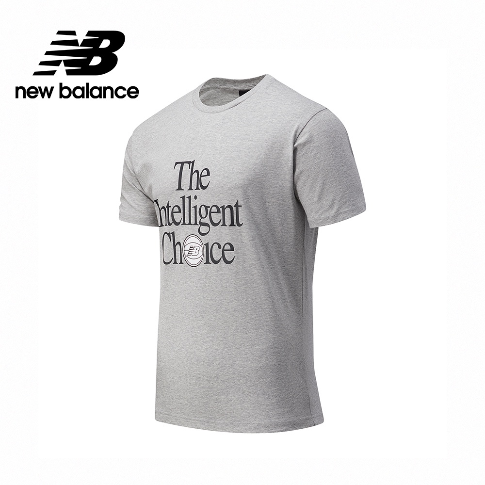 【New Balance】NB短袖上衣_男性_灰色_MT13586AG