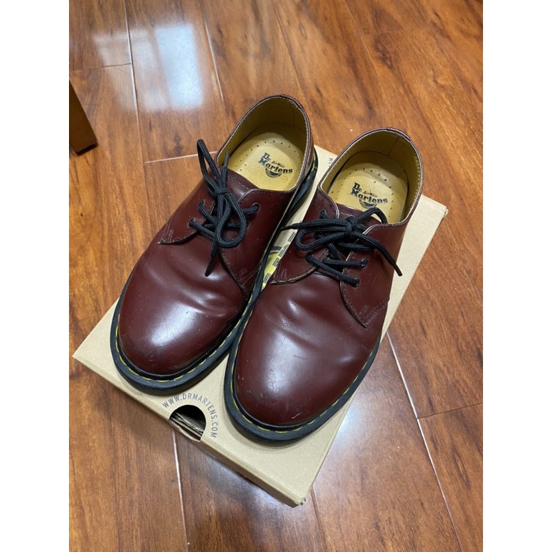 三孔酒紅馬丁 Dr.Martens 1461 cherry red Rouge smooth