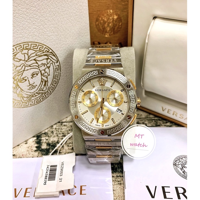 凡賽斯-Versace-VEZ銀色 手錶 精品錶  精品手錶