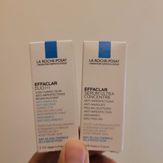 【LA ROCHE-POSAY理膚寶水】淨痘無瑕極效精華3ml/極效三重酸煥膚精華3ml