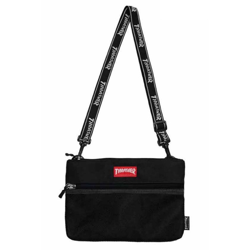 THRASHER 日線 THRSB20024 PATRIOT SHOULDER BAG 方包 側背包 (黑色) 化學原宿