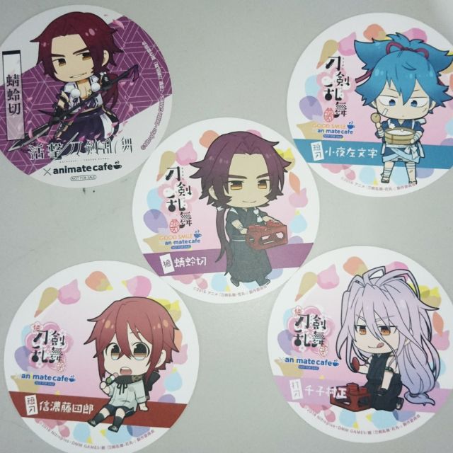 刀劍亂舞杯墊安利咖啡信濃蜻蛉切千子村正小夜左文字 蝦皮購物