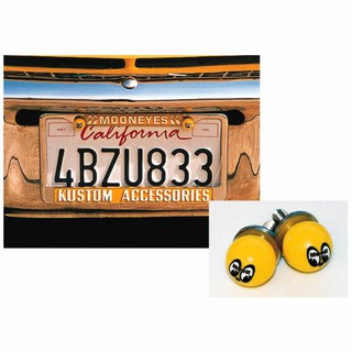 (Queenbeezakka)美國正版授權 Mooneyes moon 經典logo 車牌螺絲 車牌鎖 AA113MN