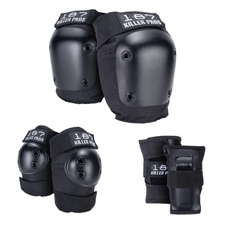 【187 Killer Pads 總代理正品】(單車/ Longboard/ 長板/ 滑板/ 直排輪) - 護具六件組