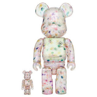 BE@RBRICK 庫柏力克熊 透明 乾燥花 碎花 ANEVER 100% &amp; 400%