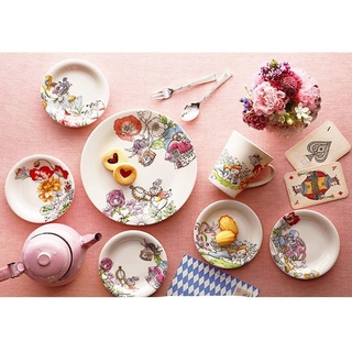 食器堂︱日本製 陶瓷盤 愛麗絲 Alice 夢遊仙境 下午茶餐具 小盤 五入組 297895