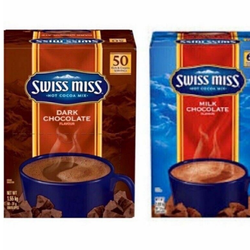 Combo - Swiss Miss Hot Cocoa Mix - Dark + Milk Chocolate
