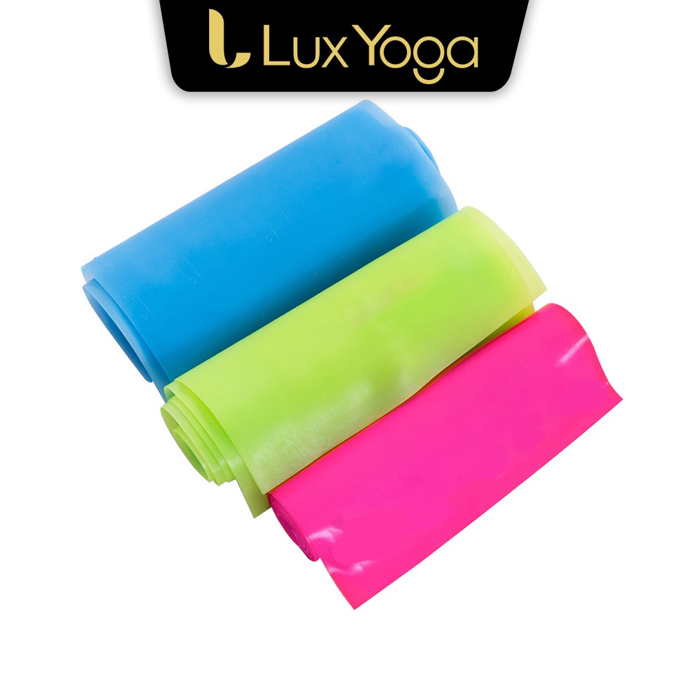 【LUX YOGA】台灣製 TPE瑜珈伸展彈力帶三力道組 阻力訓練 有氧運動拉繩 皮拉提斯帶 瑜珈帶 拉力帶 瑜珈用品