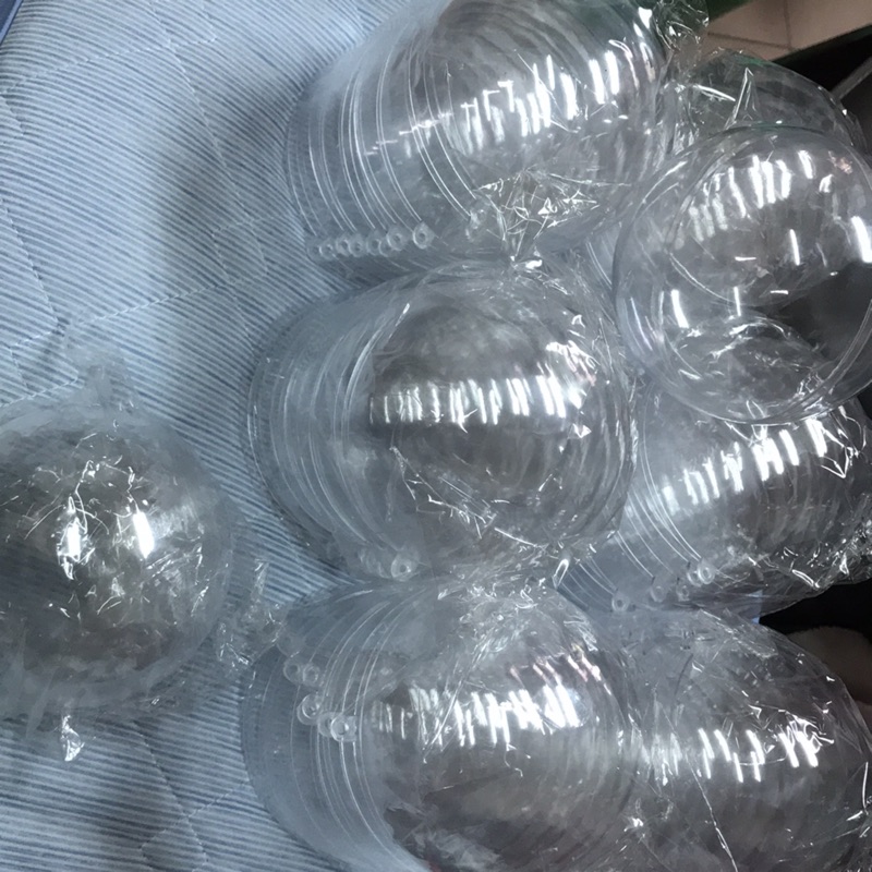 全新現貨不用等  下單當天馬上寄 8cm 透明圓球 透明球 扭蛋殼 塑膠球 水晶球 婚禮小物 球殼 透明球吊球 扭蛋