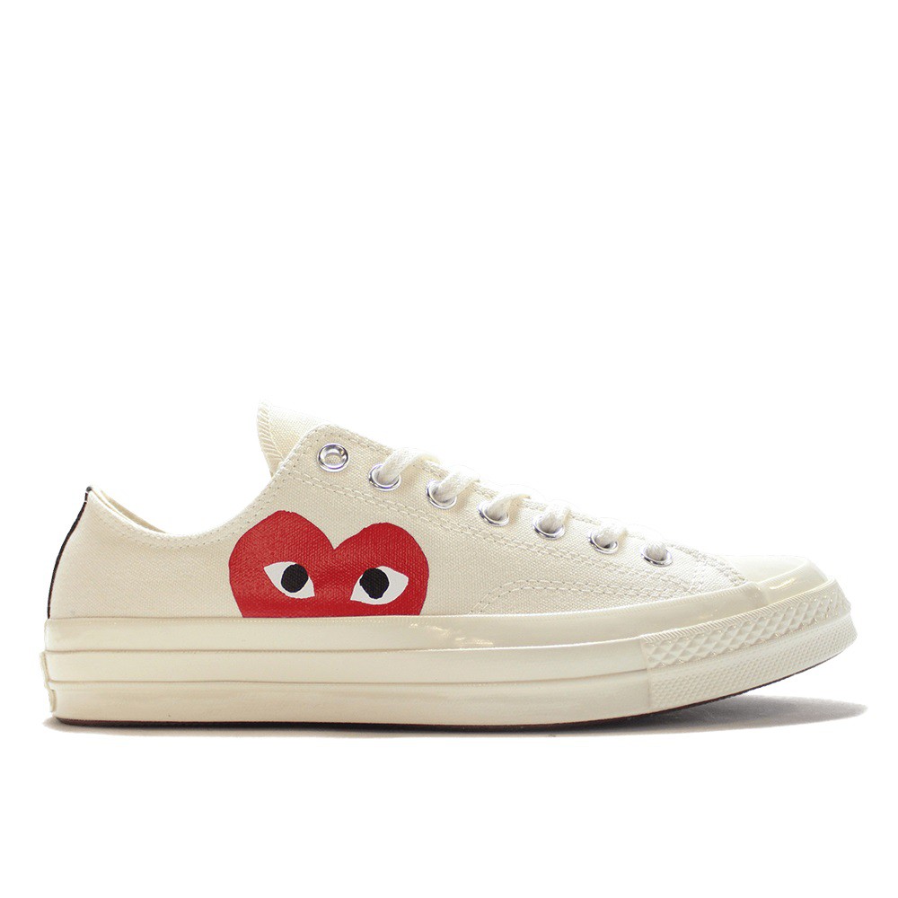 cdg x converse white