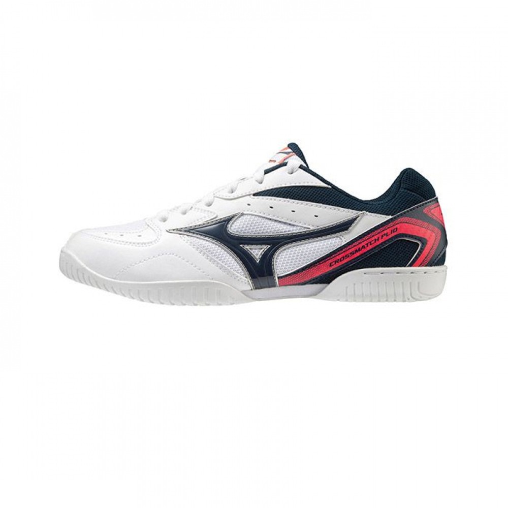 MIZUNO CROSSMATCH PLIO RX4 桌球鞋 室內運動鞋 白黑粉 81GA183014 21FW