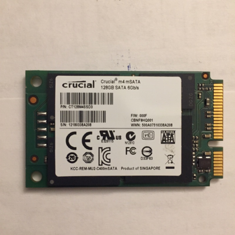 美光 Crucial m4 128GB mSATA SSD