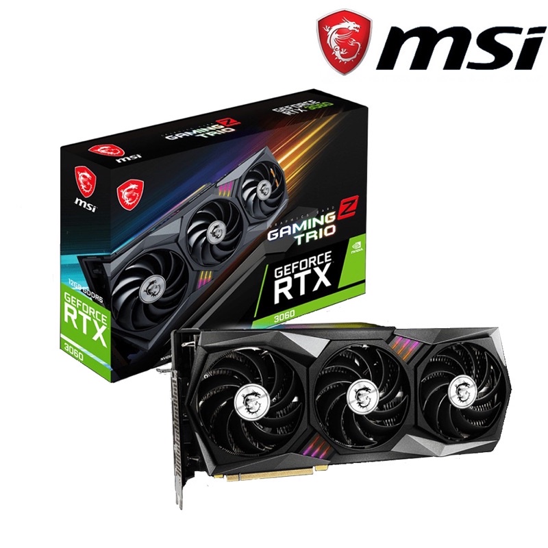 MSI 微星 RTX3060 GAMING Z TRIO 12G顯示卡