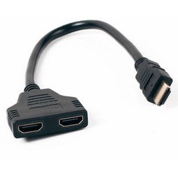 HDMI (1公轉2母) 一分二/一轉二 轉接線/傳輸線/數據線 (30cm)