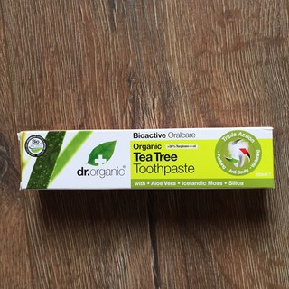 英國製 Dr. Organic Tea Tree Toothpaste 茶樹油牙膏 有機 新品