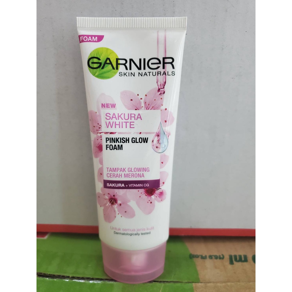 GARNIER SAKURA WHITE PINKISH GLOW FACIAL FOAM 印尼卡尼爾洗面乳