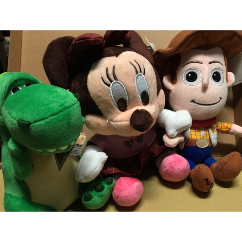 玩具總動員 抱抱龍 胡迪 迪士尼 米妮 娃娃 玩偶 布偶