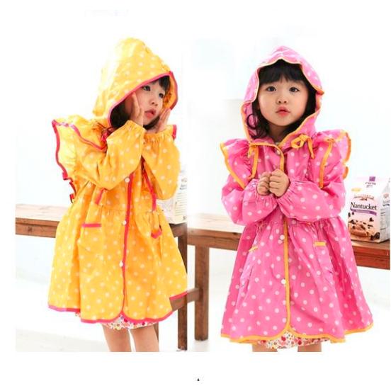 免運大促最後一天 INS熱銷韓國時尚可愛雙排扣雨衣公主雨衣兒童時尚雨衣