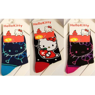 【DJ媽咪】日本進口 三麗鷗 Hello kitty 凱蒂貓 花邊 造型 女童 短襪 襪子 造型襪