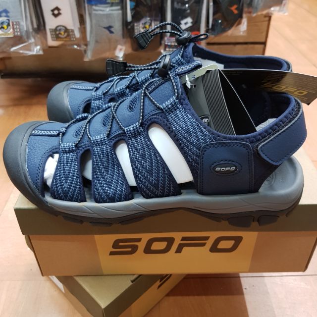 SOFO 男性護趾運動涼鞋