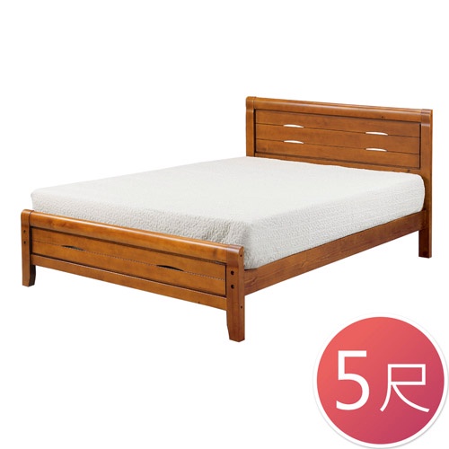 Boden-諾倫5尺簡約實木雙人床架(不含床墊)