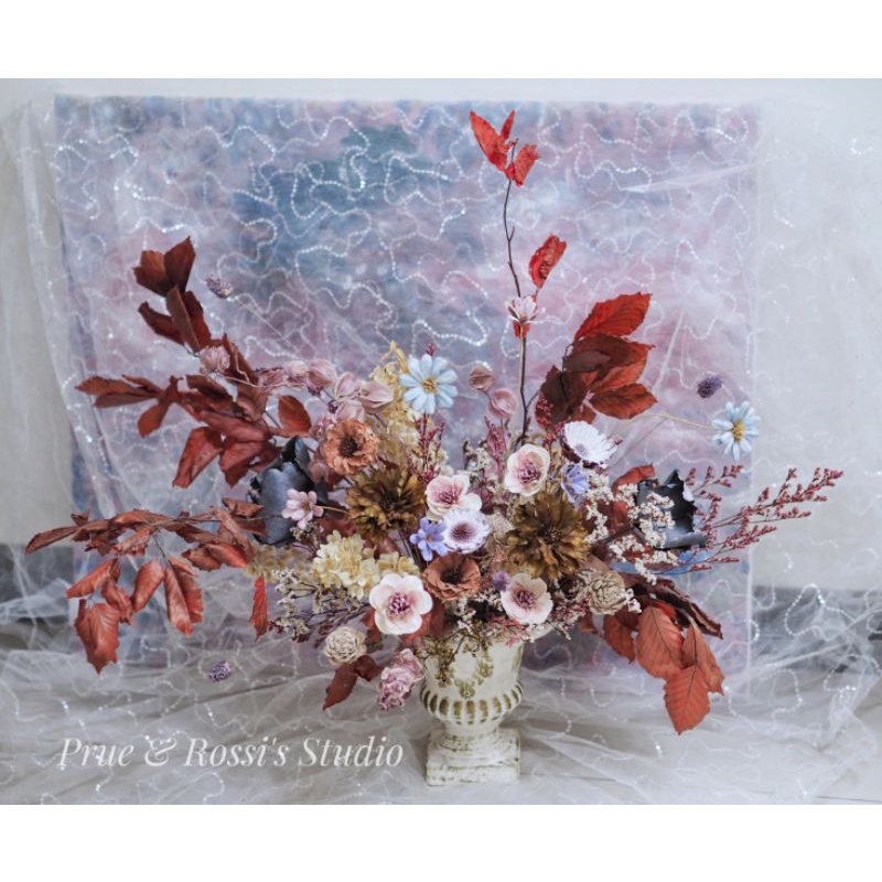 乾燥花盆花 不凋花桌飾 花禮 開業花禮 鮮花桌飾 開幕誌慶 祝賀花禮 乾燥盆花 典雅復古 開幕送禮 蝦皮購物