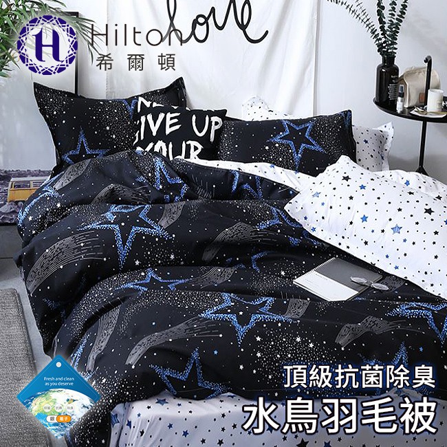 【Hilton 希爾頓】經典貴族頂級抗菌除臭水鳥羽毛被2.2kg/四款任選(B0852+B0899-)/被子/棉被/被胎