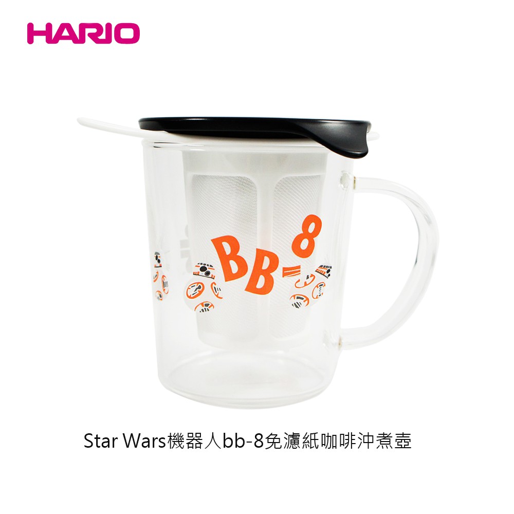 【日本 HARIO】Star Wars機器人bb-8免濾紙咖啡沖煮壺 沖茶器 280ml SW