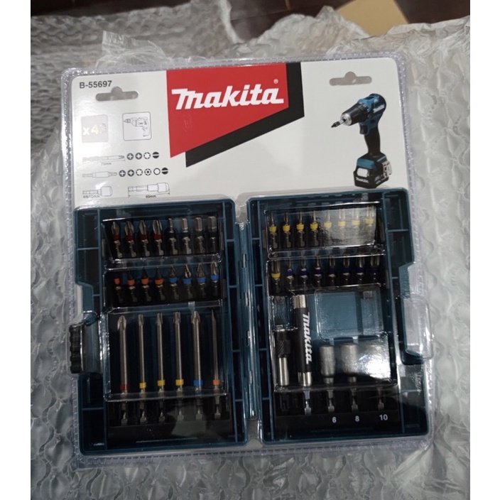 B-55697 牧田 彩色批頭組 批頭組 43pcs 起子頭 錐頭 Makita B55697