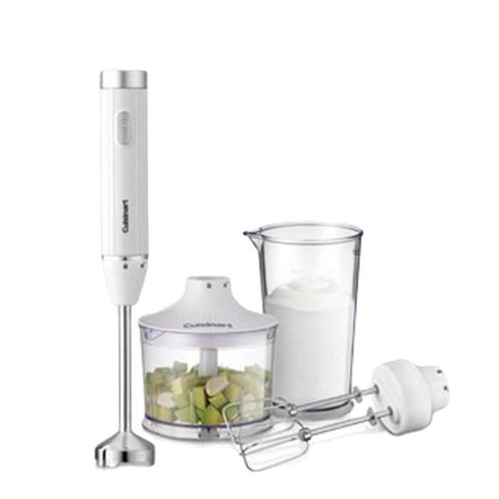 Cuisinart 美膳雅 極輕量變速攪拌棒 HB-500WTW 附雙桿打蛋器、切碎盆、攪拌杯