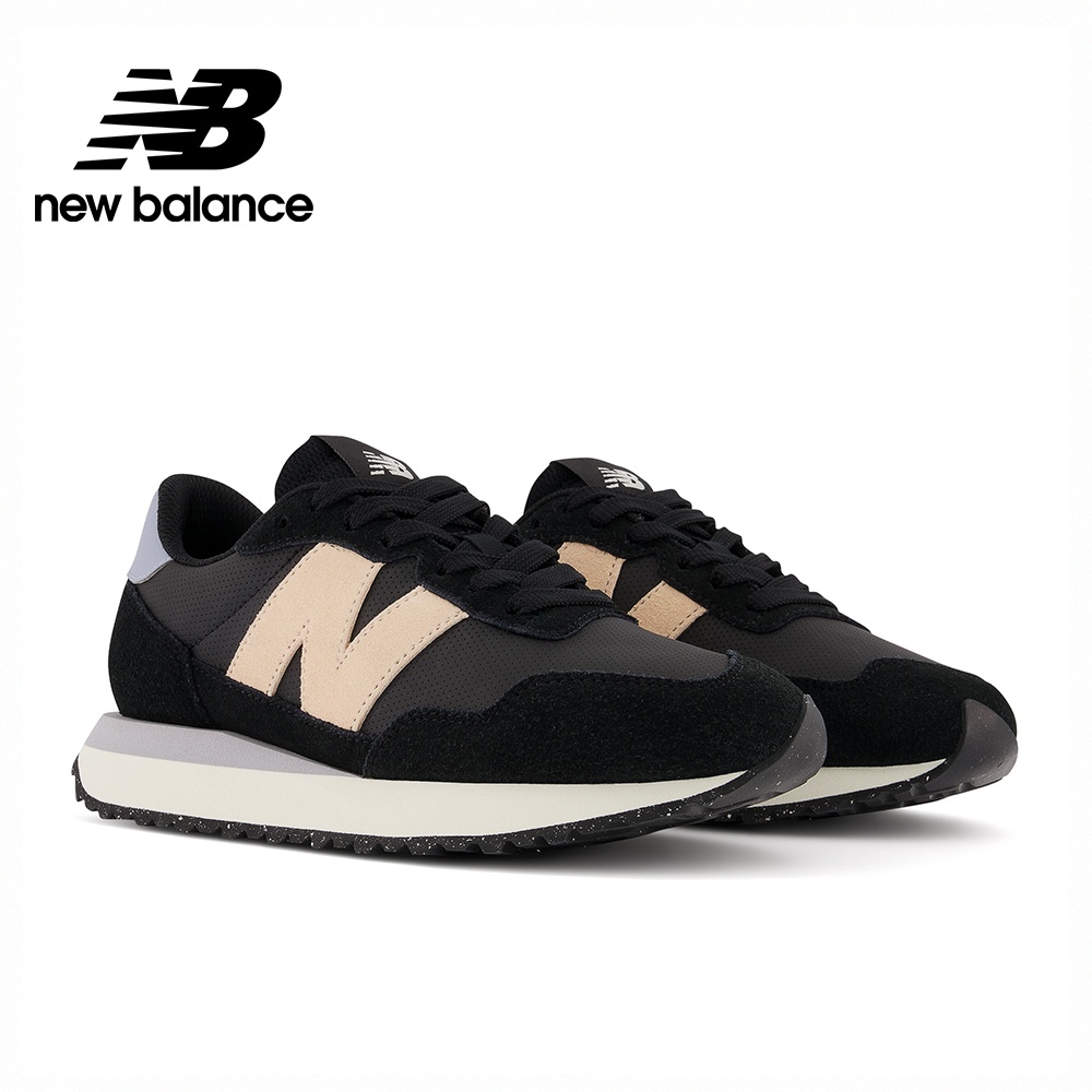 New Balance 237系列 女復古休閒鞋 一般楦頭 黑粉 KAORCER WS237BB