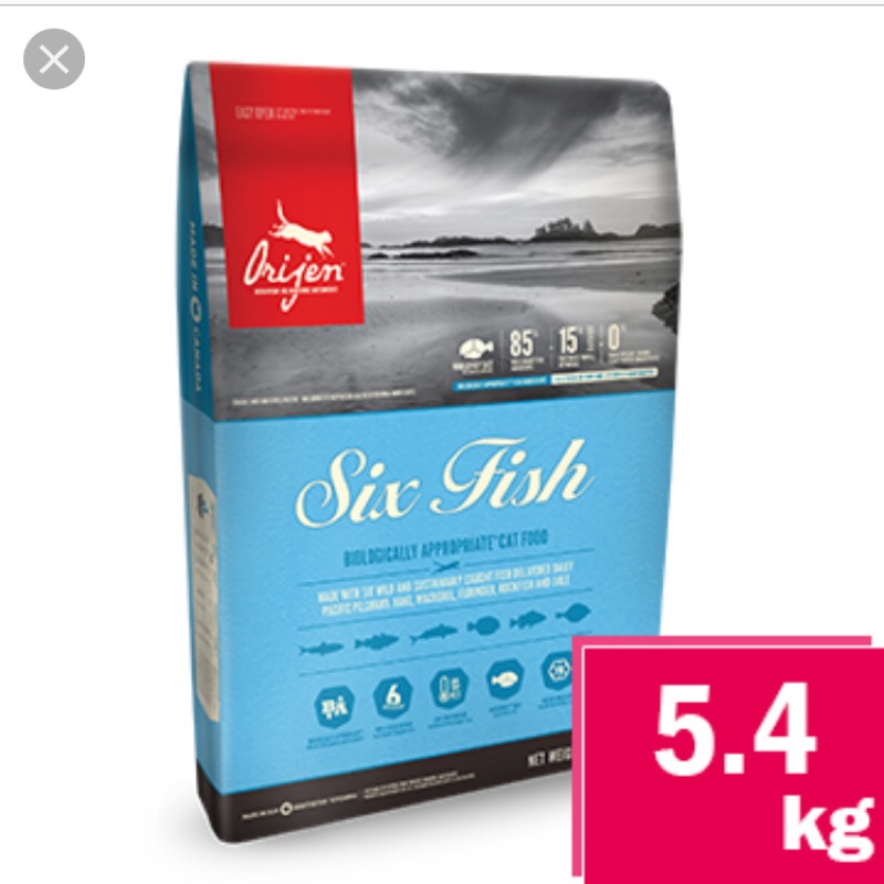 渴望 貓咪 六種魚挑嘴配方 5.4kg 團購多買的 便宜賣