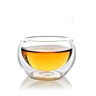 耐熱雙層玻璃杯50ml 品茶杯 酒杯 花茶杯 濃縮咖啡杯 蛋形杯