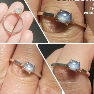 925純銀 天然 星光藍寶石 純銀 戒指 有明顯星光特價