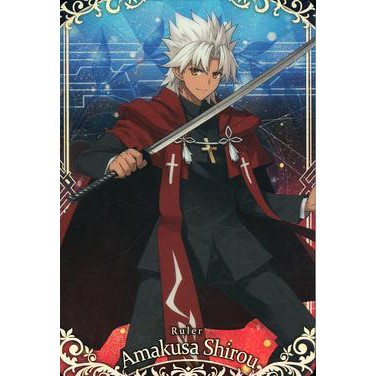 好動漫 萬代威化餅fate Grand Order 收藏卡復刻彈2 金屬質感卡sp 27 天草四郎 蝦皮購物