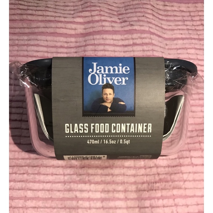 jamie oliver 耐熱玻璃保鮮盒 方型 470ml 小