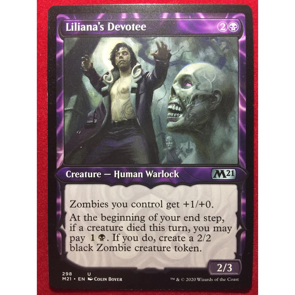 [Lucky]🌸魔法風雲會 MTG🌸 核心系列2021 (M21) 莉蓮娜的信徒 Liliana's Devotee