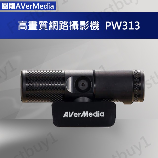 【優選】AVerMedia 圓剛 高畫質網路攝影機 PW313 美肌美膚濾鏡 Full HD 含稅開發票 USB直播視訊